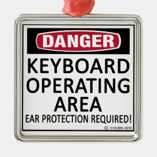 Keyboard Operating Area Metal Tree Decoration
