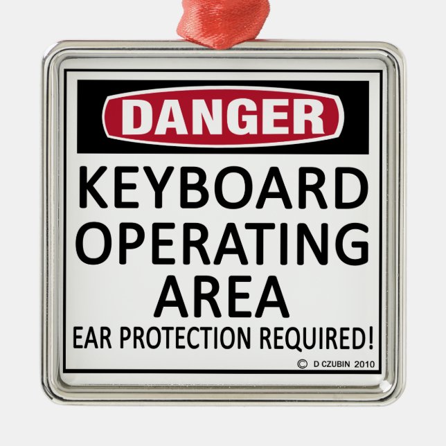 Keyboard Operating Area Metal Tree Decoration (Front)