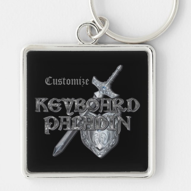 Keyboard Paladin MMORPG Key Chain (Front)