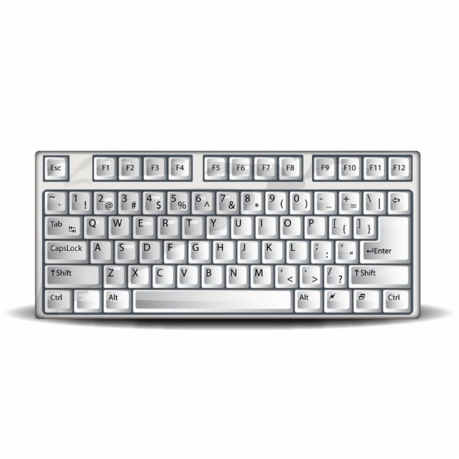 Keyboard Photo Sculpture Magnet (Front)