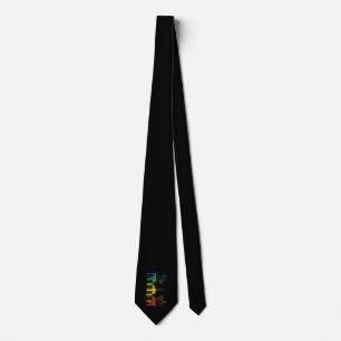 Keyboard Piano Gift Music Musician Instrument Tie