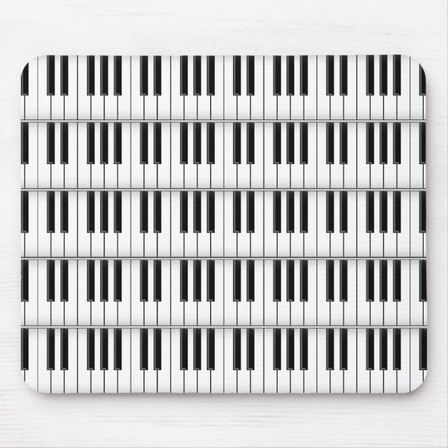 Keyboard / Piano Keys: Custom Mousepad (Front)