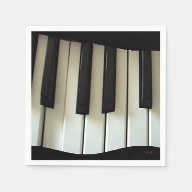 Keyboard/Piano Keys Napkin (Front)