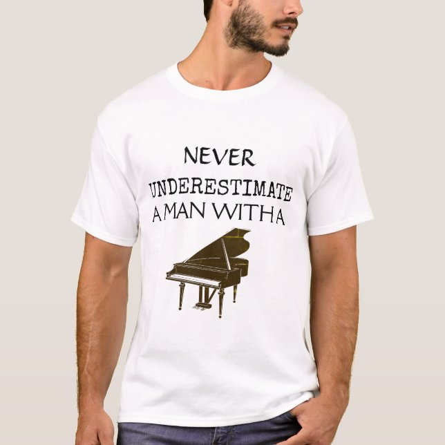 Keyboard Piano - Pianist Musician Music Instrument T-Shirt (Front)