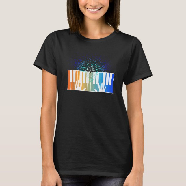 Keyboard Piano Player  Musician Keyboardist Gag Ou T-Shirt (Front)