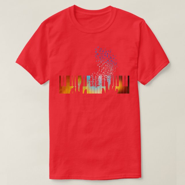 Keyboard Piano Shirt Gift for Men Women Kids (Design Front)
