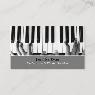 Keyboard Player, Professional Keyboardist, Pianist Business Card