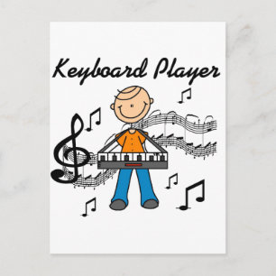 Keyboard Player Tshirts and Gifts Postcard