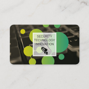 Keyboard   Security Camera   Tech Logo Business Card