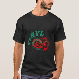 Keyboard Synthesizer Vinyl Pizza Dj Equipt Turntab T-Shirt