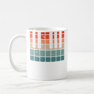 Keyboard Theme Vintage Piano Keys Coffee Mug