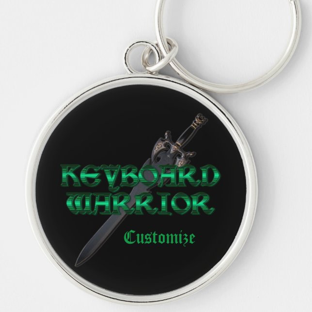 Keyboard Warrior MMORPG Key Chain (Front)