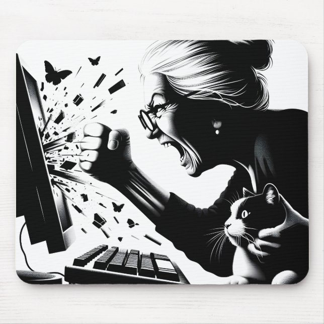 Keyboard Warrior Mouse Mat (Front)