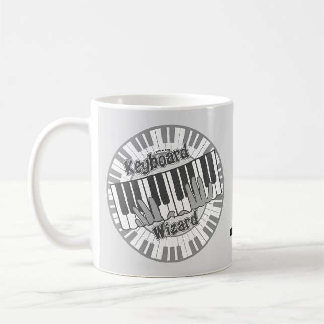 Keyboard Wizard Coffee Mug (Left)