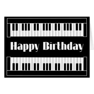 Piano Keyboard Cards, Photo Card Templates, Invitations & More