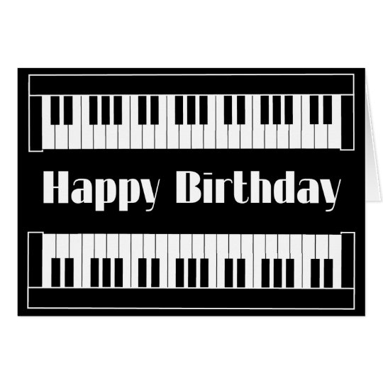 Keyboards Happy Birthday Card