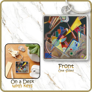 KEYCHAIN - Abstract Art "Tiefes Braun" - Kandinsky