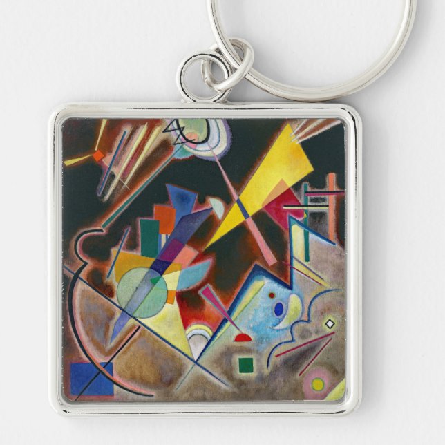 KEYCHAIN - Abstract "Tiefes Braun" - Kandinsky (Front)