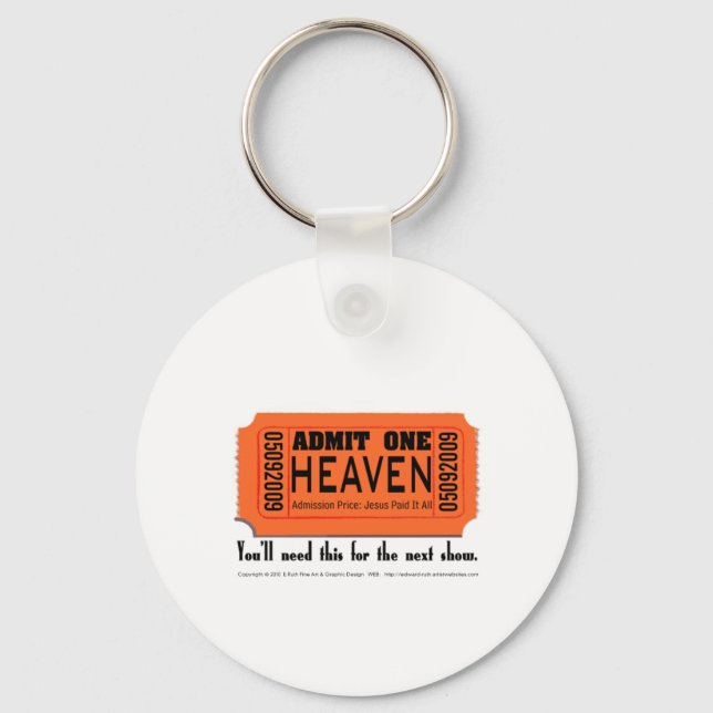 Keychain admit one ticket (Front)