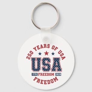 Keychain-America Patriotic 250th Anniversary Key Ring