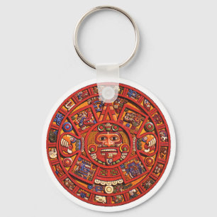 Keychain: Aztec calendar Key Ring