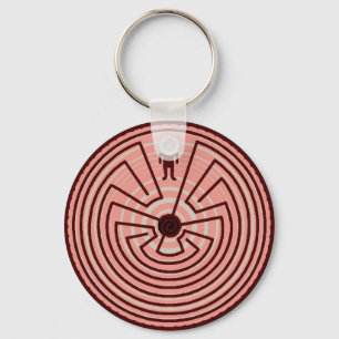 Keychain ~Being WithIn A Circular Labyrinth Maze