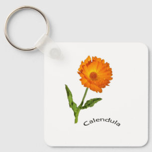 Keychain - Calendula with Label