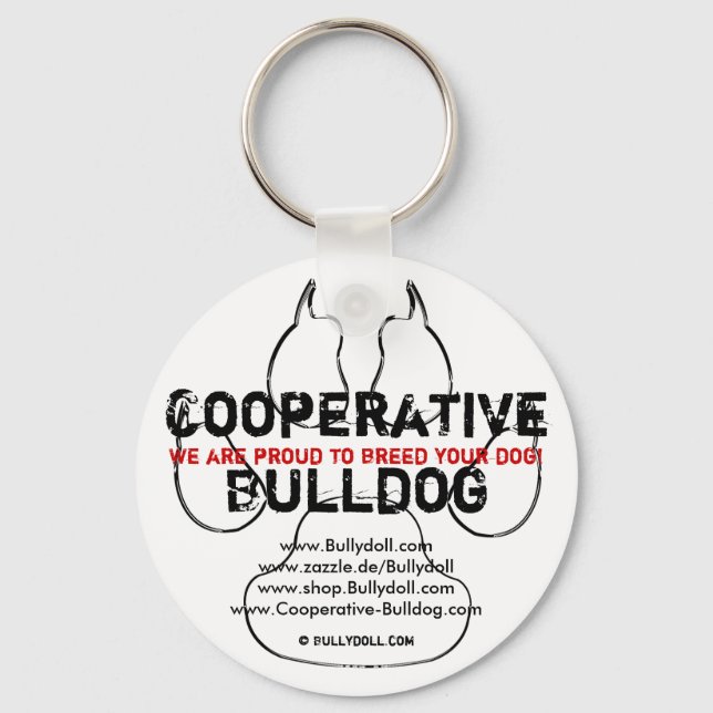 Keychain Cooperative Bulldog (Front)