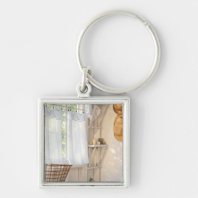 Keychain Curtain in the Wind (Front)