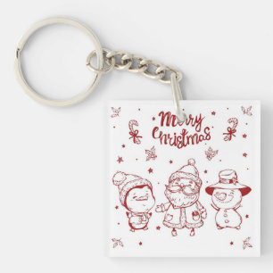 Keychain Cute Christmas Characters