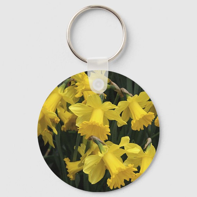 Keychain, "Daffodil Mass" Key Ring (Front)