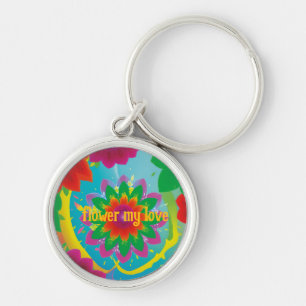 Keychain floral print