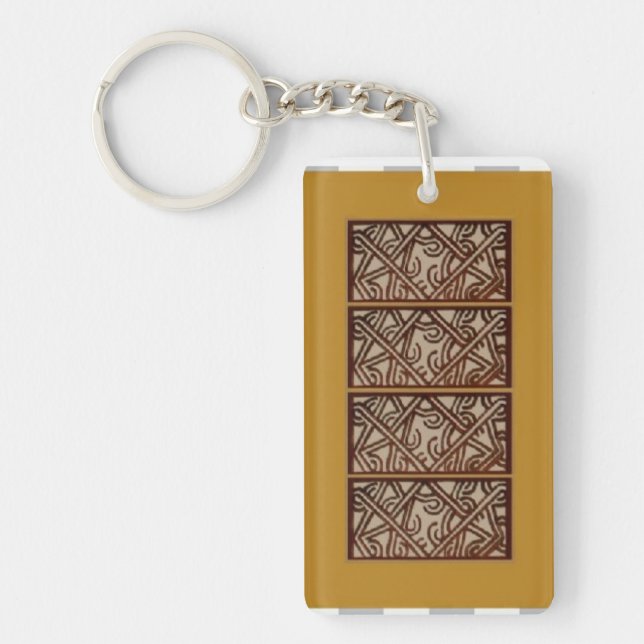 Keychain Fob with design form Papua New Guinea (Front)