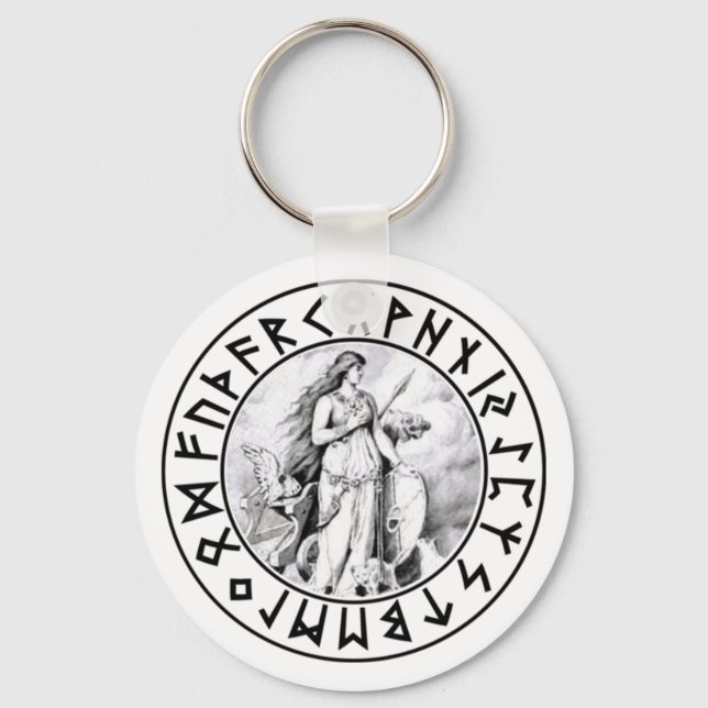 keychain Freya Rune Shield (Front)