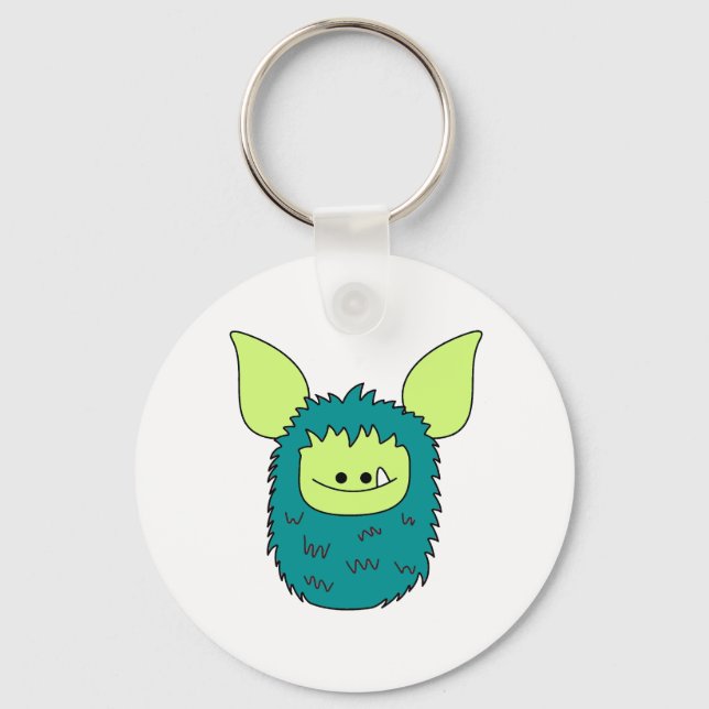 Keychain - Green Fuzzling (Front)