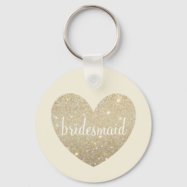 Keychain - Heart Fab Bridesmaid (Front)