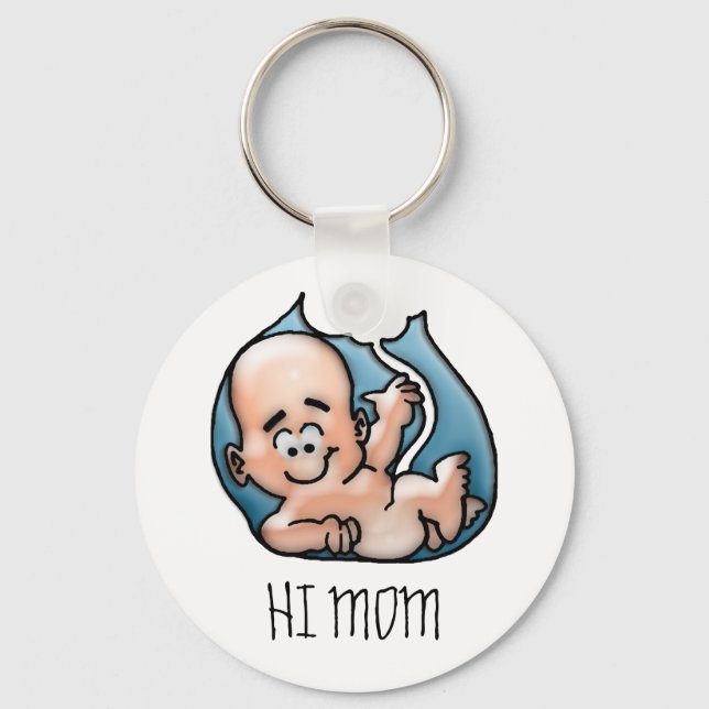 Keychain HI MOM (Front)