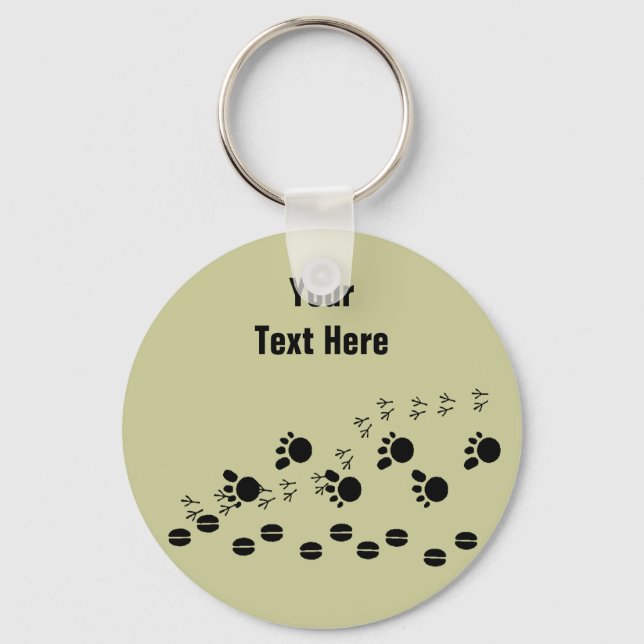 Keychain Hoofs & Paws Tracks Promotional Products (Front)