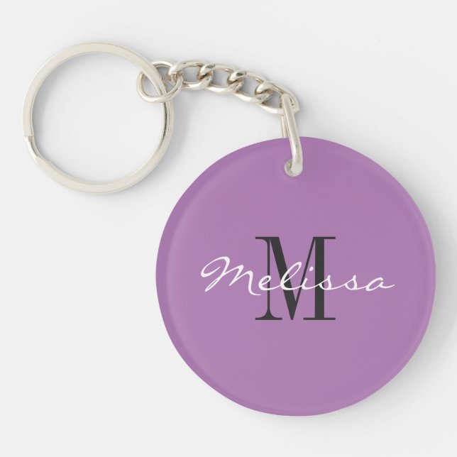 Keychain Intial Monogram Name (Front)