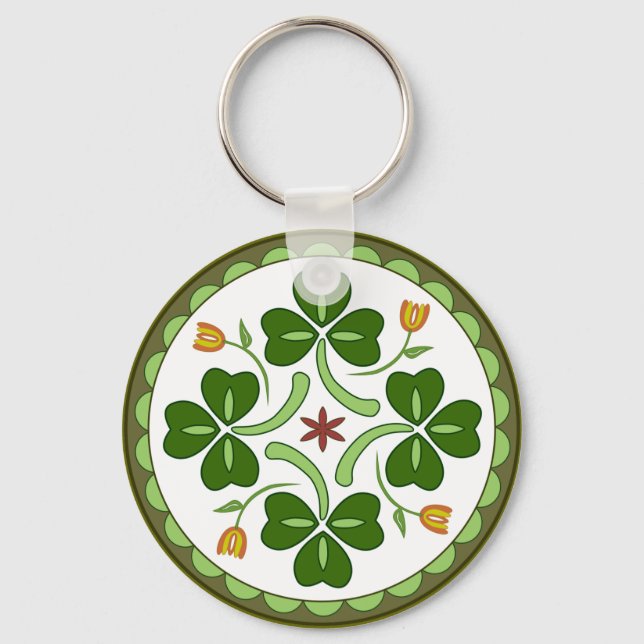Keychain - Irish Good Luck Hex (Front)