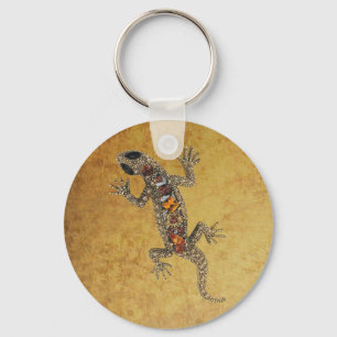 Keychain Jewel Lizard leather (091-013)