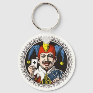 KEYCHAIN JOKER ROYAL CARD PLAYER CLUB CARD PLAYER