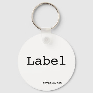 Keychain Label