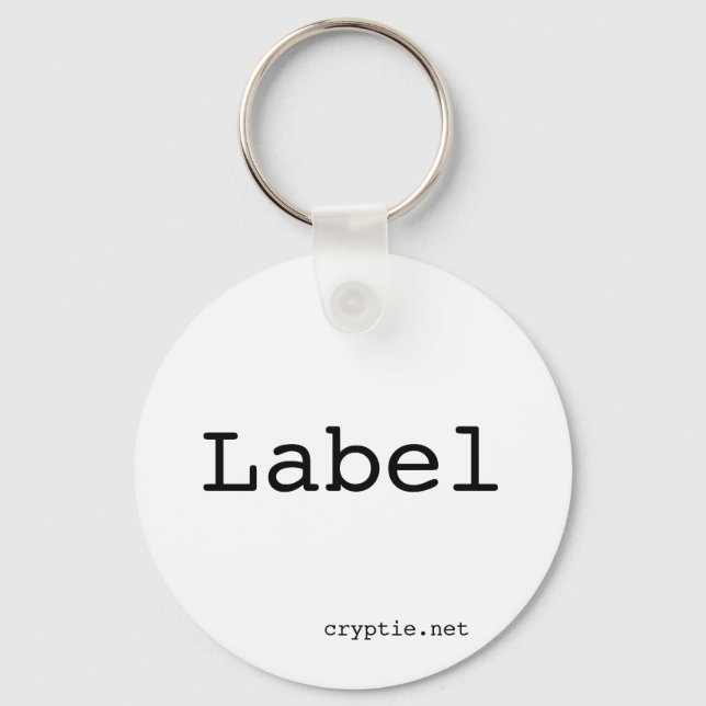 Keychain Label (Front)