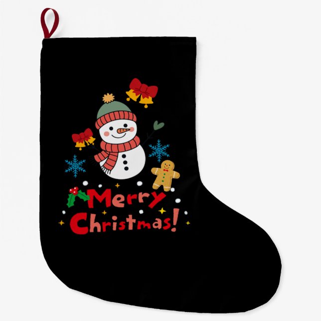 Keychain Large Christmas Stocking (Front)
