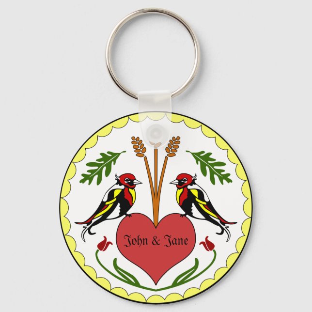 Keychain - Long, Happy Relationship Hex (Front)