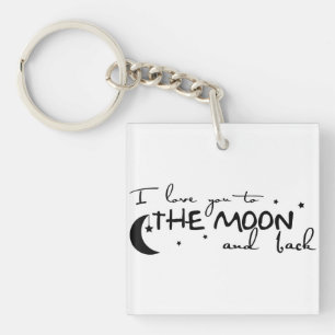 Keychain: Love you to the Moon Key Ring
