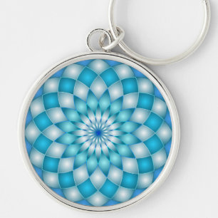 Keychain mandala abstract lotus flower