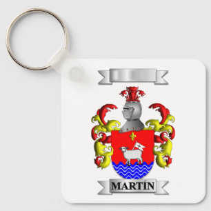 Keychain Martin Surname And Shield
