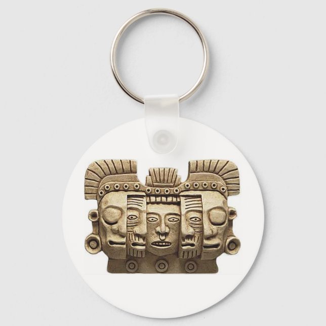 Keychain: Mask, stages of life Key Ring (Front)